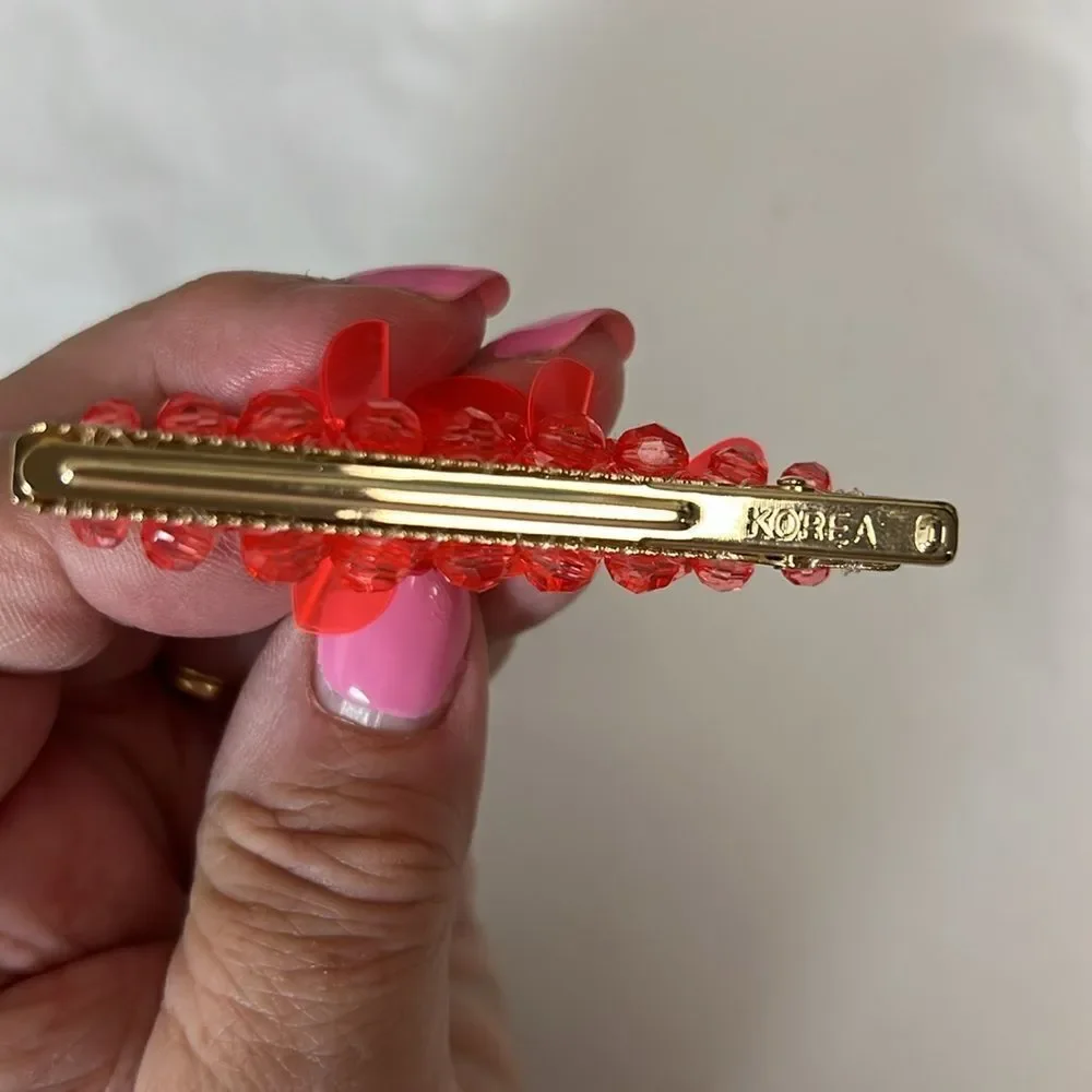 Crewcuts BT665 2-pack beaded hair clips NWT